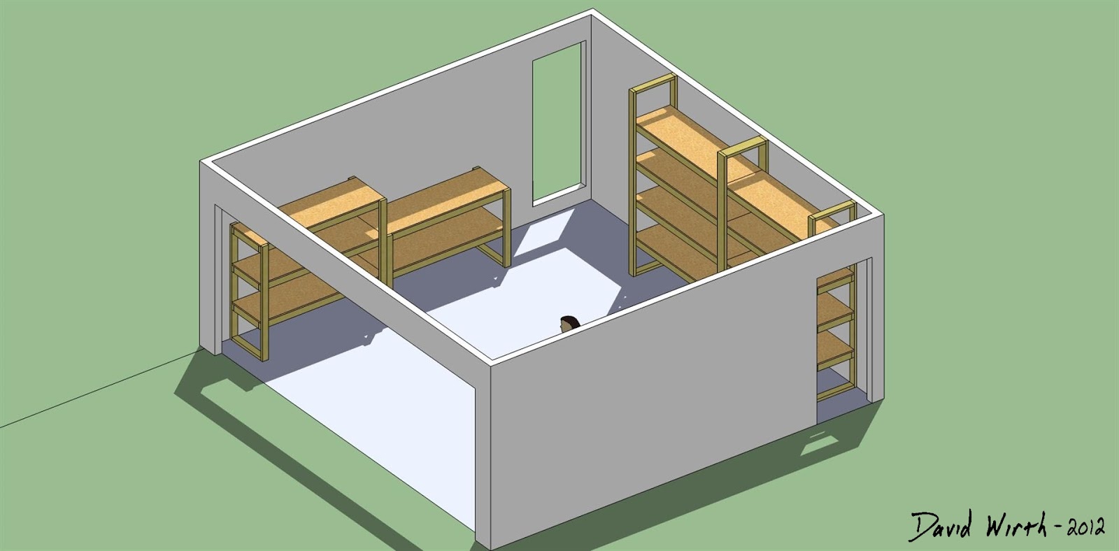 garage hanging wall shelves woodworking plan